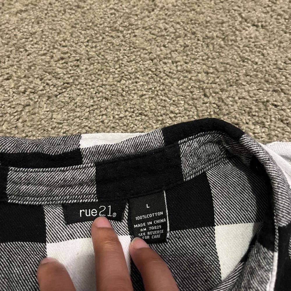 Black and white flannel